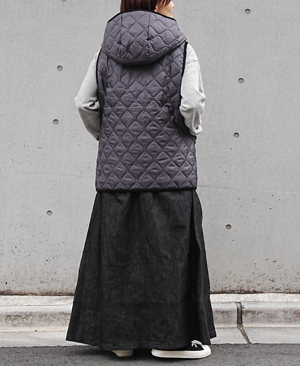 NAM2351PP (ベスト) POLY×POLY HEAT QUILT HOODED VEST