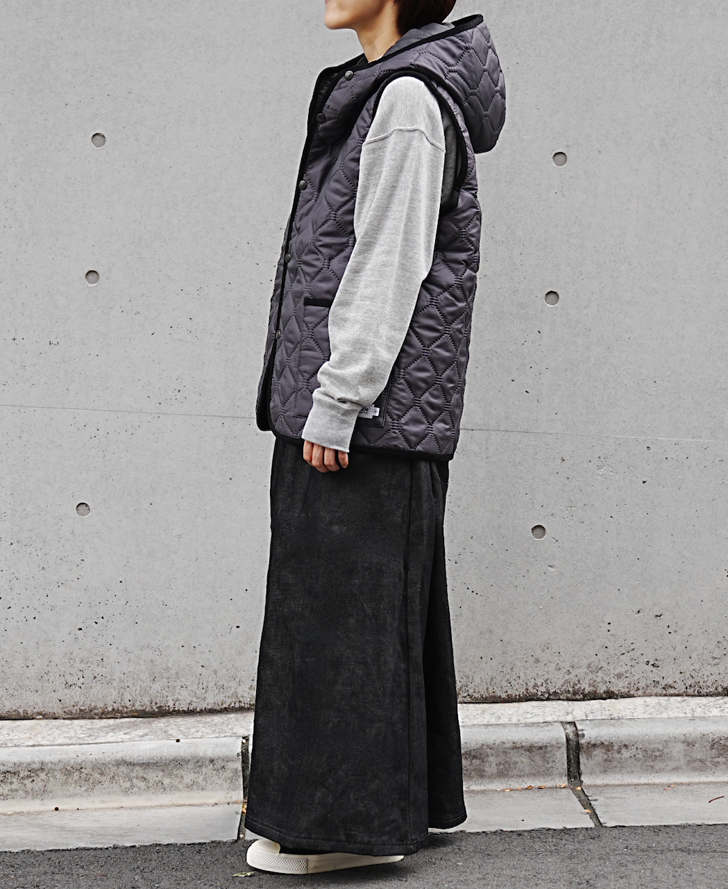 NAM2351PP (ベスト) POLY×POLY HEAT QUILT HOODED VEST