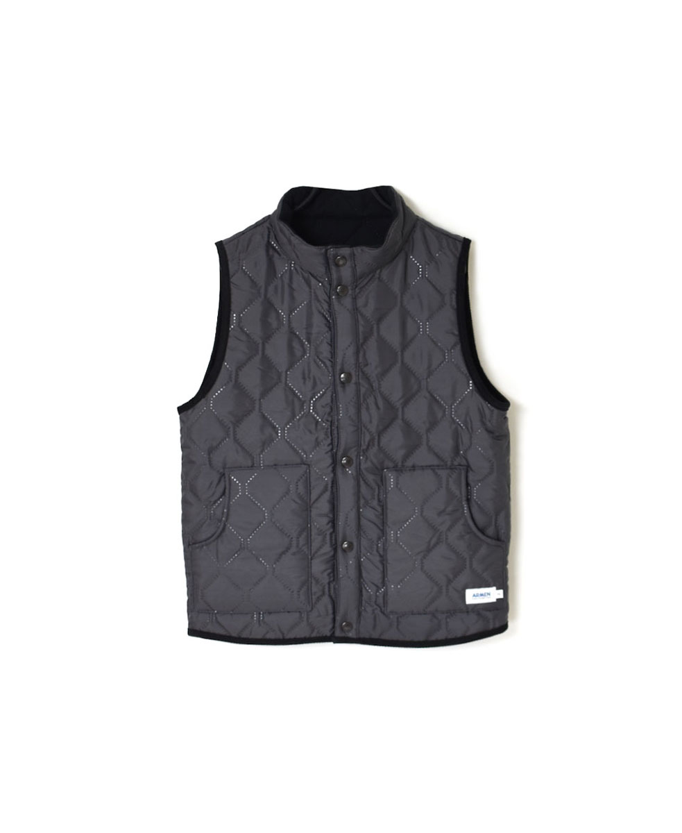 NAM9984 (ベスト) POLYxFLEECE HEAT QUILT REVERSIBLE STAND COLLAR VEST