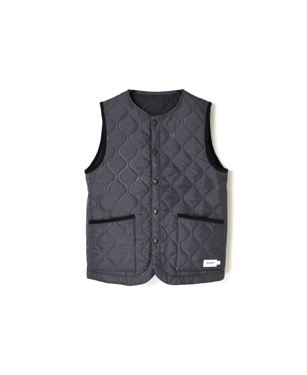 NAM1853PP (ベスト) POLYxPOLY HEAT QUILT NO COLLAR VEST