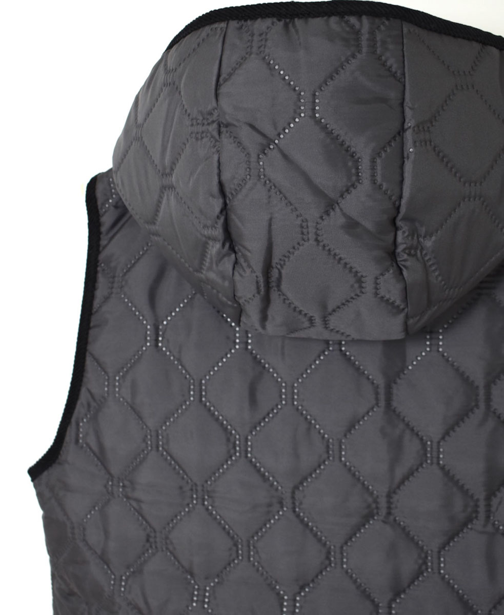 NAM2351PP (ベスト) POLY×POLY HEAT QUILT HOODED VEST
