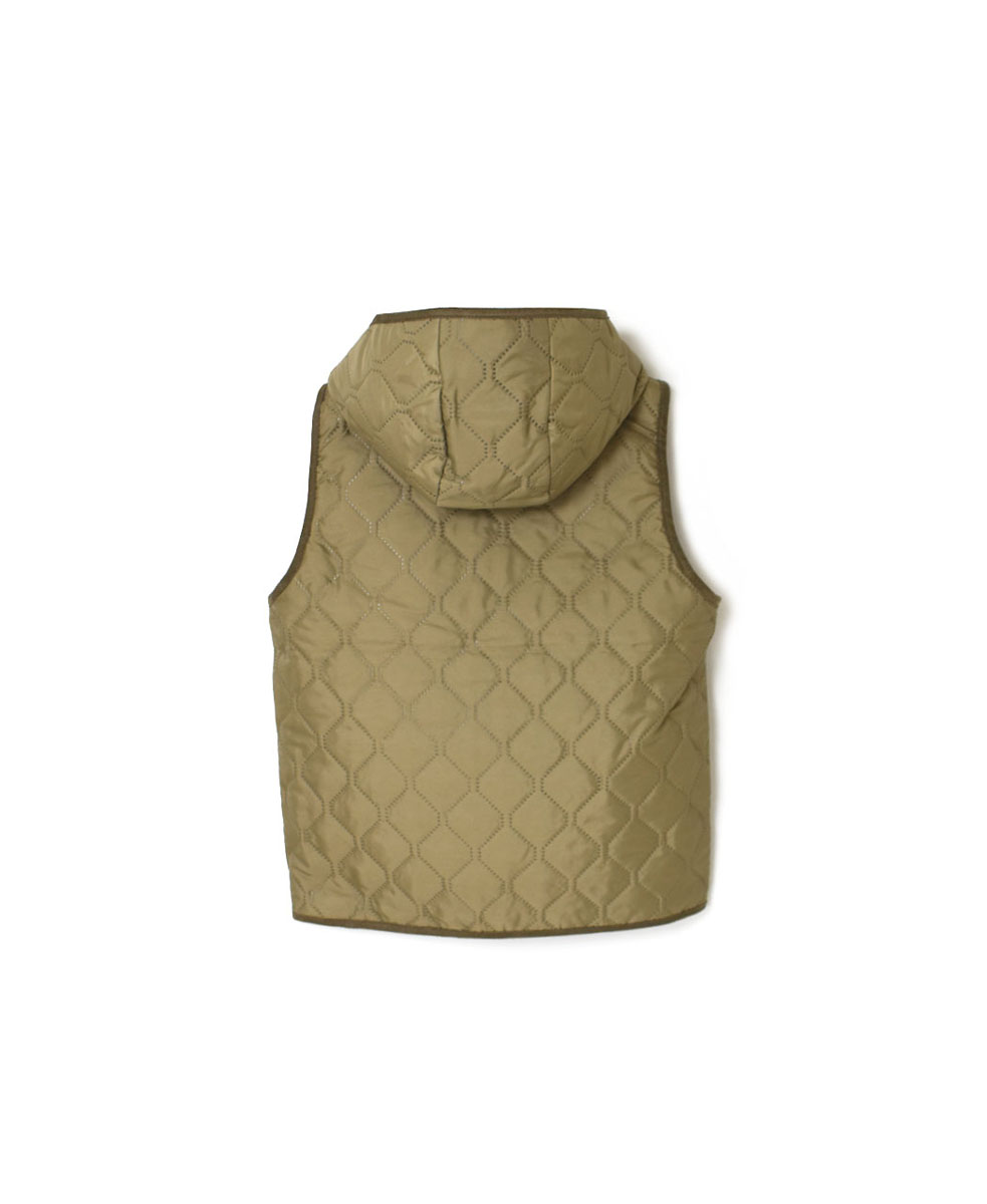 NAM2351PP (ベスト) POLY×POLY HEAT QUILT HOODED VEST