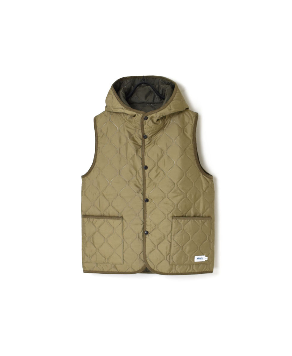 NAM2351PP (ベスト) POLY×POLY HEAT QUILT HOODED VEST