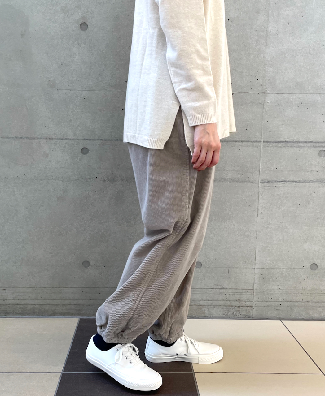 NVL2011C9D (パンツ) 9WALE CORDUROY/60'S ORGANIC CAMBRIC EASY PANTS