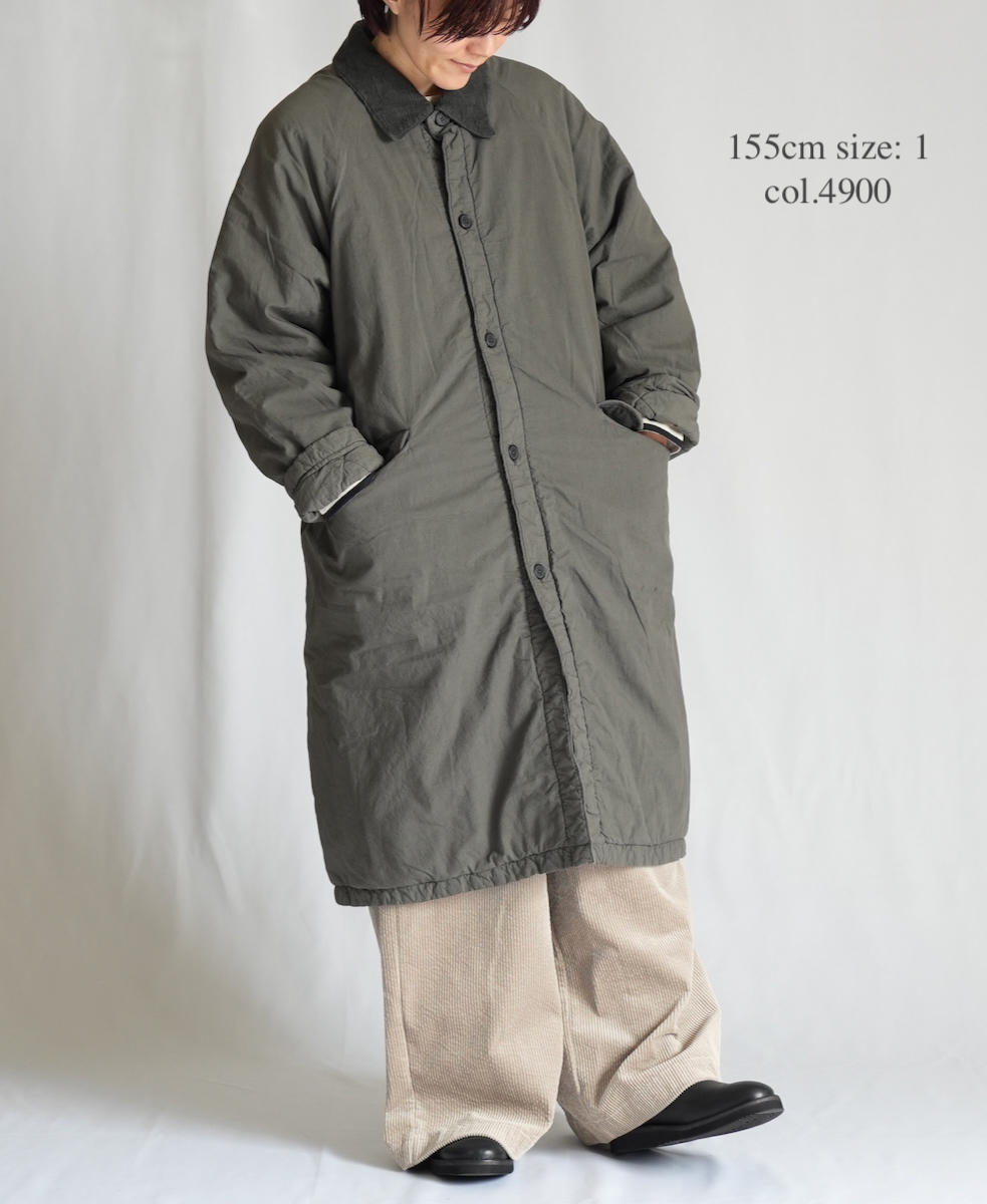 MDSH2364D (コート) 40'S POPLIN QUILTED LINING REGULAR COLLAR COAT