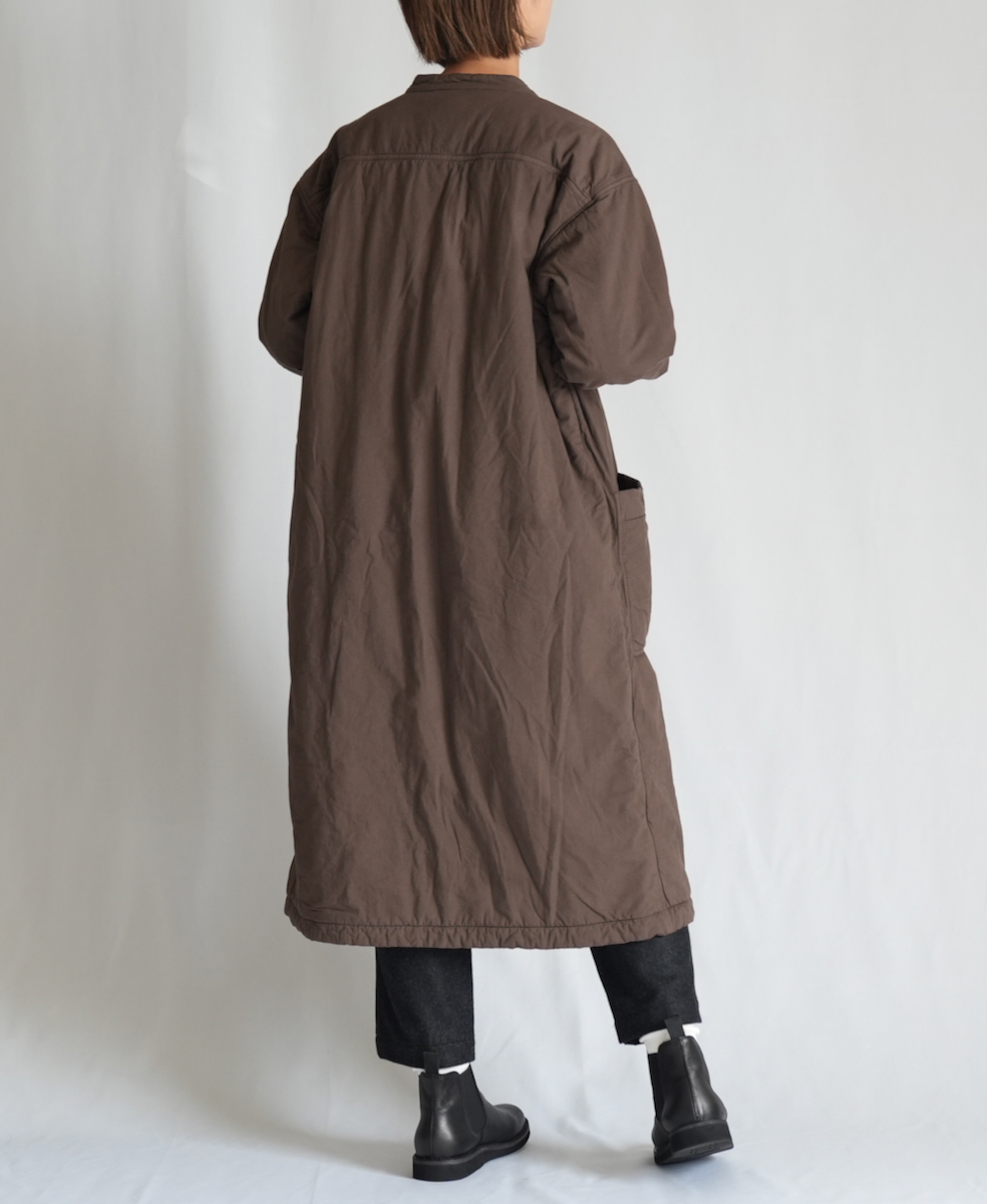 MDSH2362D (コート) 40'S POPLIN QUILTED LINING 4 POCKET LONG JACKET