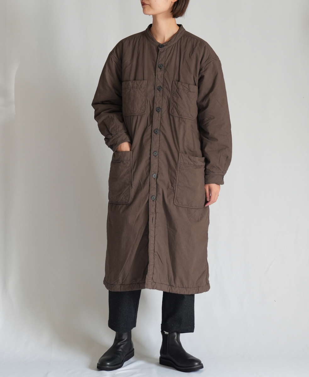 MDSH2362D (コート) 40'S POPLIN QUILTED LINING 4 POCKET LONG JACKET