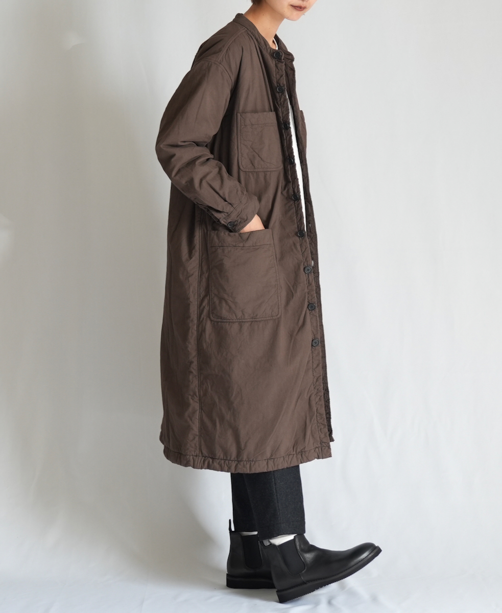 MDSH2362D (コート) 40'S POPLIN QUILTED LINING 4 POCKET LONG JACKET