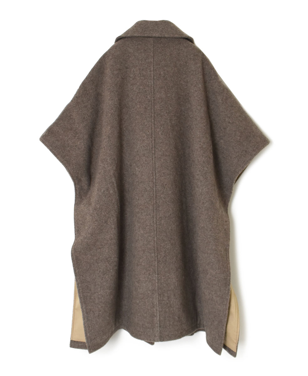 PNAM2351 (ケープ) MELTON DOUBLE BREASTED CAPE