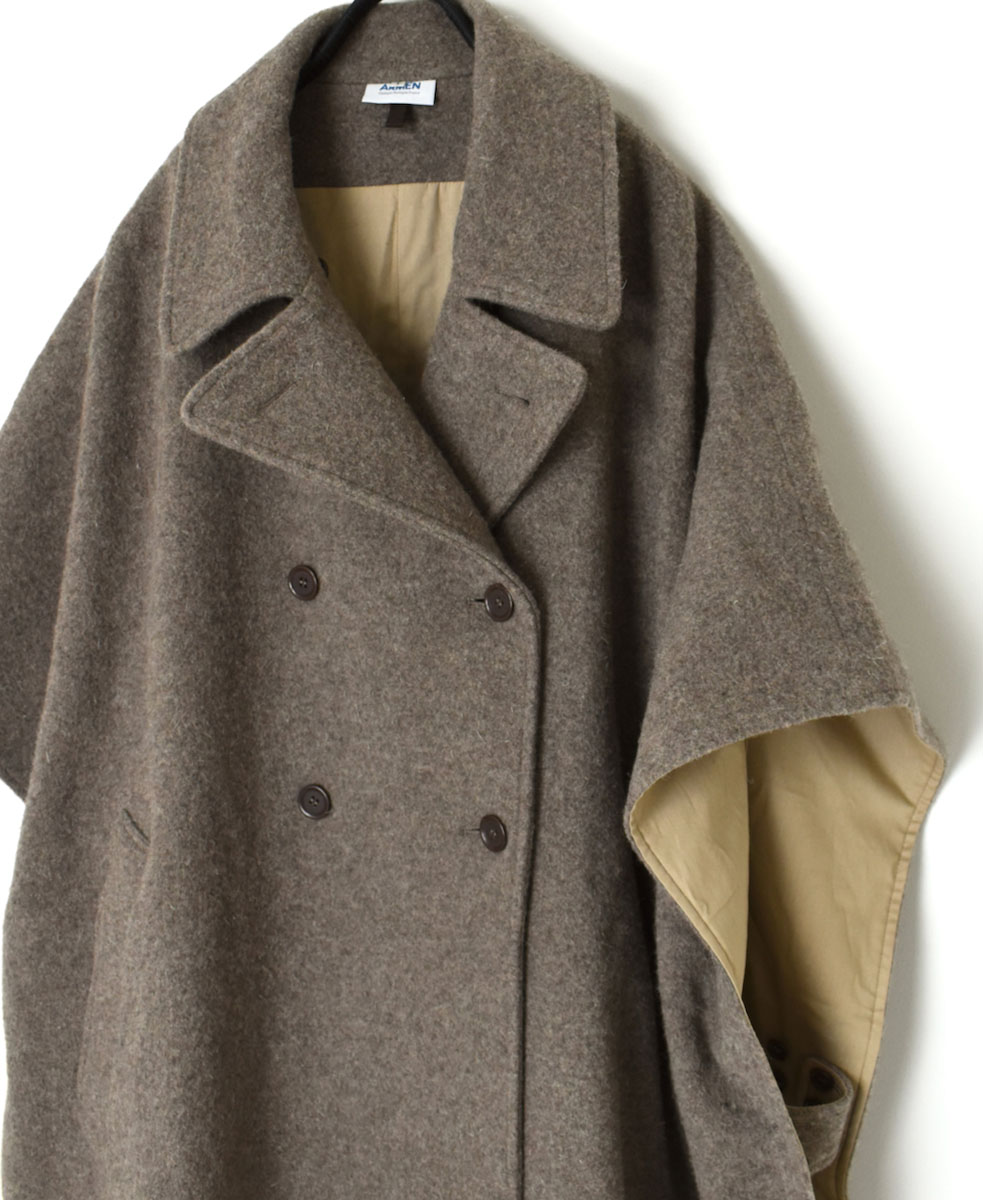 PNAM2351 (ケープ) MELTON DOUBLE BREASTED CAPE