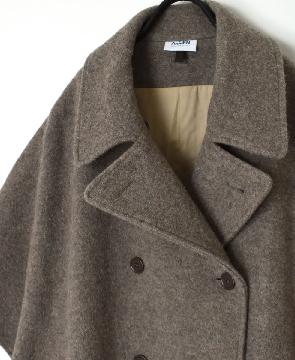 PNAM2351 (ケープ) MELTON DOUBLE BREASTED CAPE