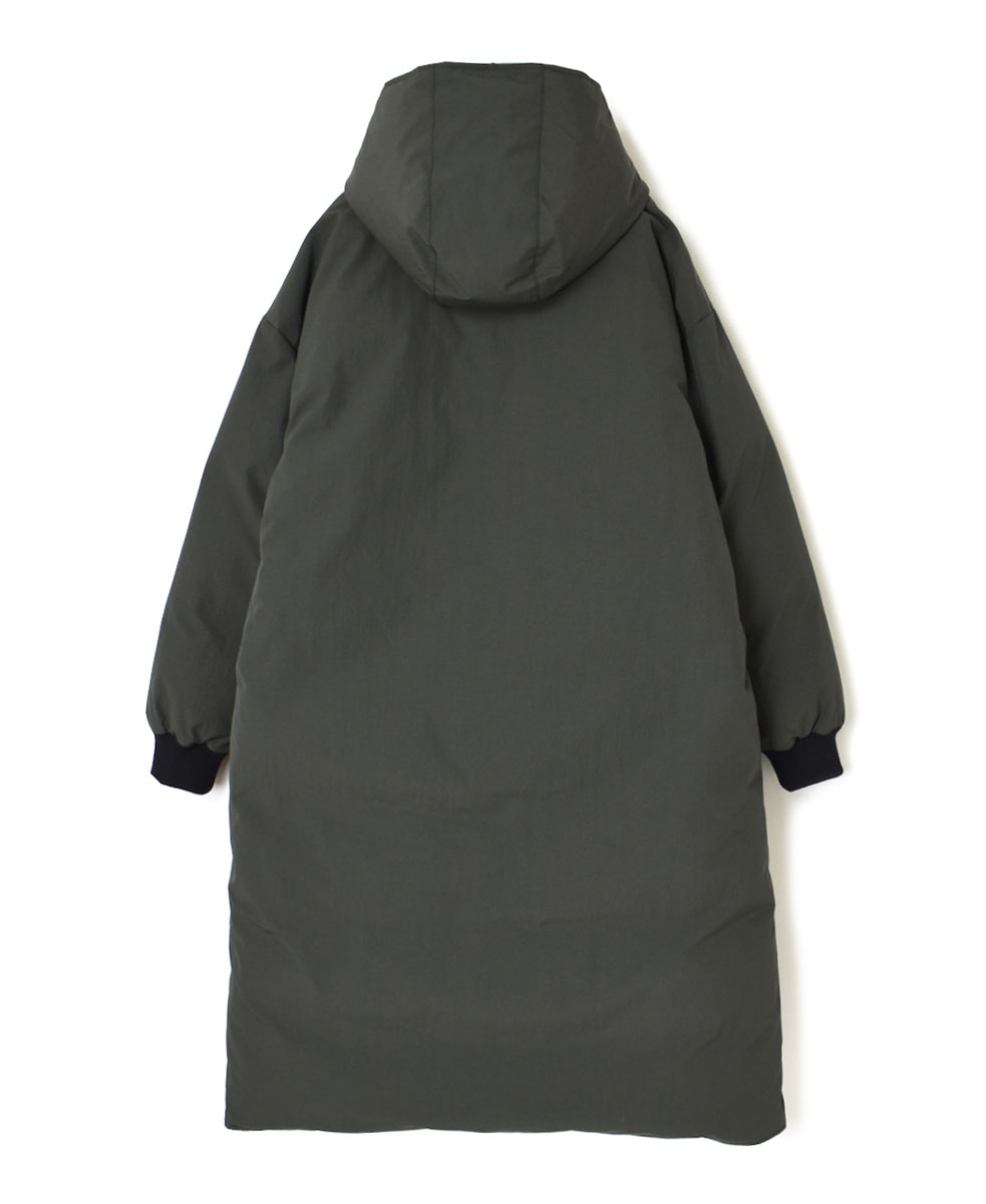 NAM2256R (コート) NYLON / COTTON REVERSIBLE DOWN SNAP FRONT HOODED COAT
