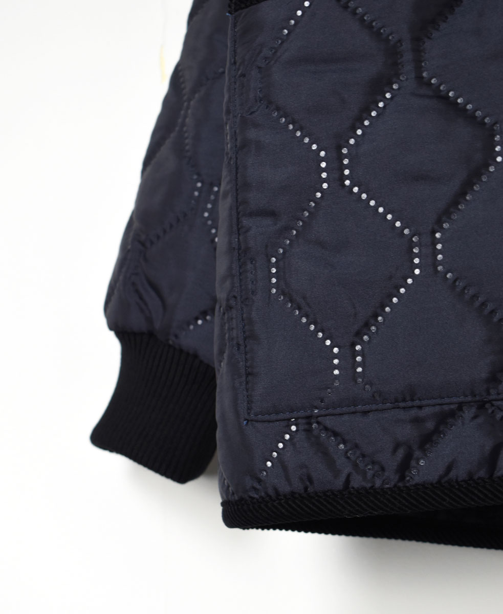 NAM2153PP (ジャケット) POLY×POLY HEAT QUILT OVERSIZED HOODED JACKET WITH RIBBED CUFF