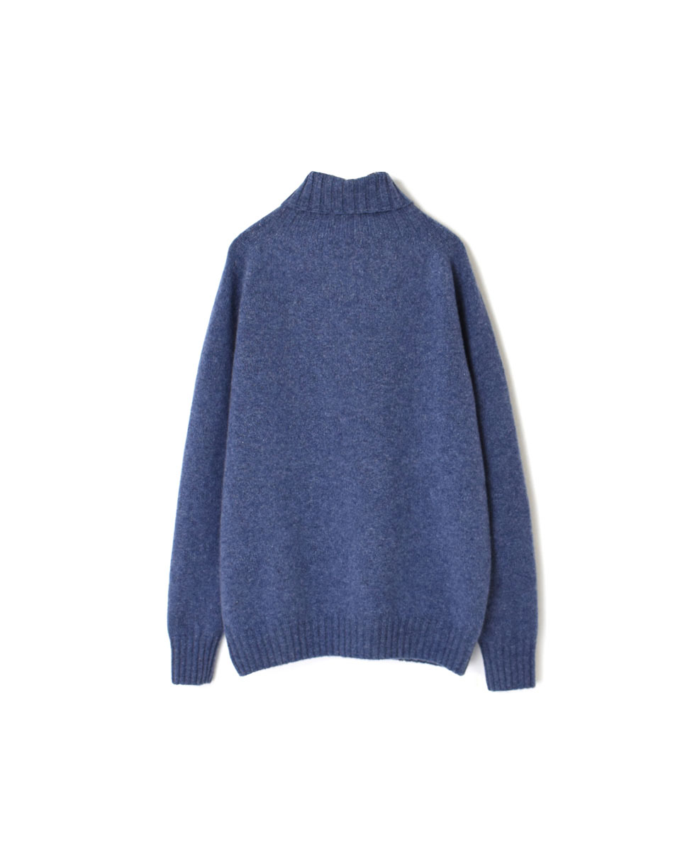 JNAMP1651 (ニット) GEELONG LAMBSWOOL POLO NECK SADDLE SHOULDER P/O