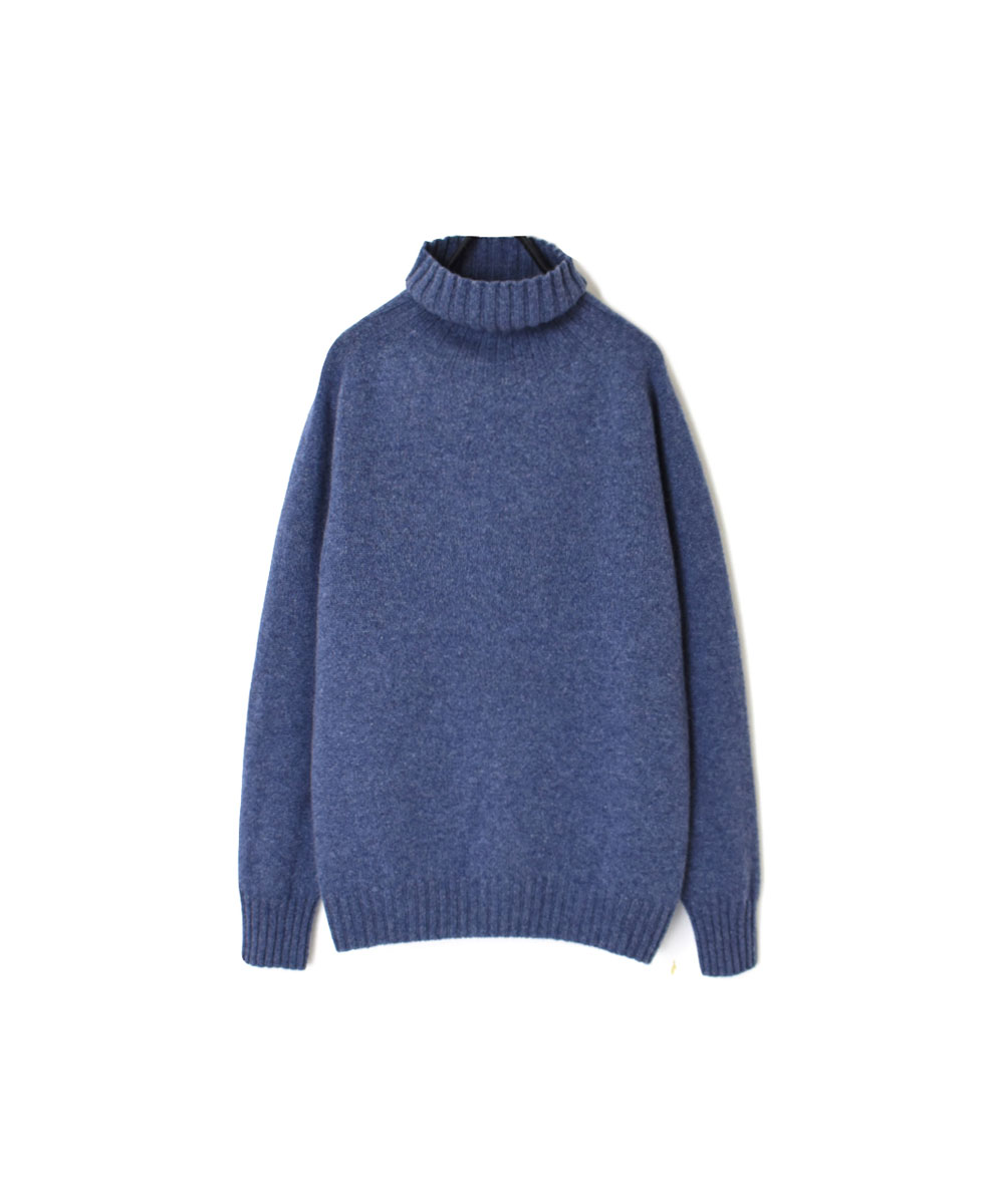 JNAMP1651 (ニット) GEELONG LAMBSWOOL POLO NECK SADDLE SHOULDER P/O