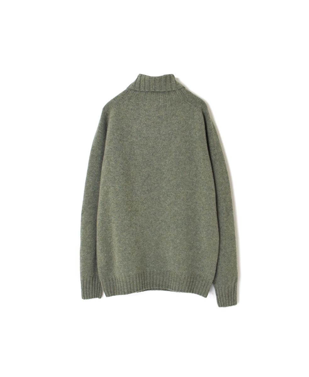 JNAMP1651 (ニット) GEELONG LAMBSWOOL POLO NECK SADDLE SHOULDER P/O