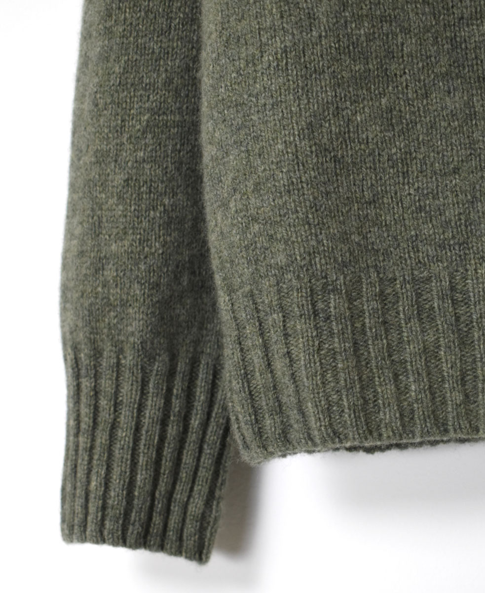 JNAMP1451 (ニット) GEELONG LAMBSWOOL CREW NECK SADDLE SHOULDER P/O