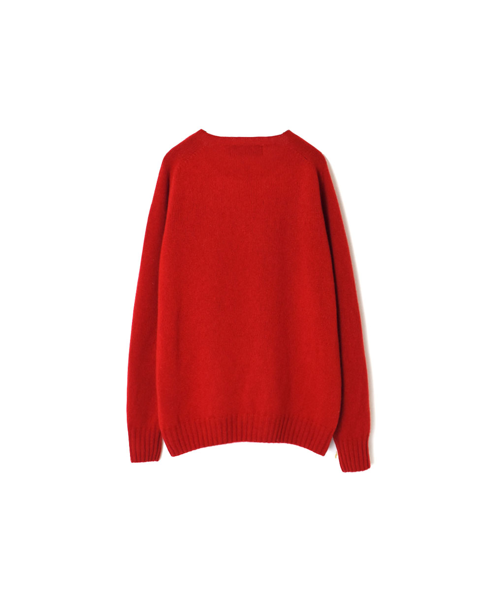 JNAMP1451 (ニット) GEELONG LAMBSWOOL CREW NECK SADDLE SHOULDER P/O