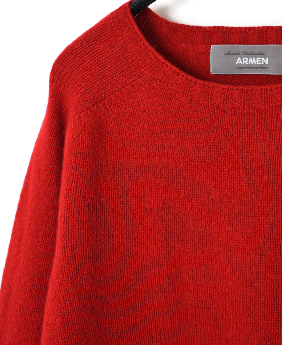 JNAMP1451 (ニット) GEELONG LAMBSWOOL CREW NECK SADDLE SHOULDER P/O