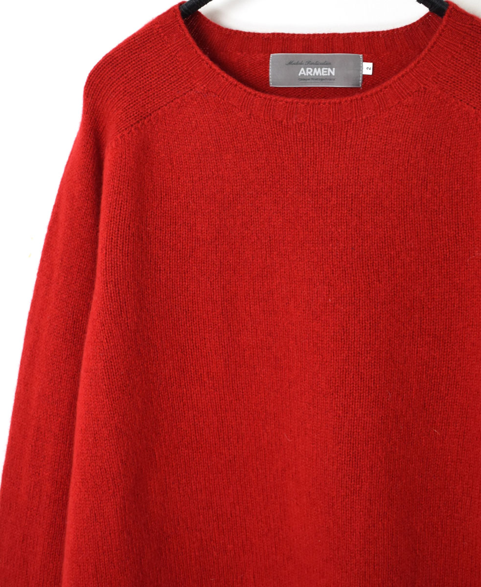 JNAMP1451 (ニット) GEELONG LAMBSWOOL CREW NECK SADDLE SHOULDER P/O
