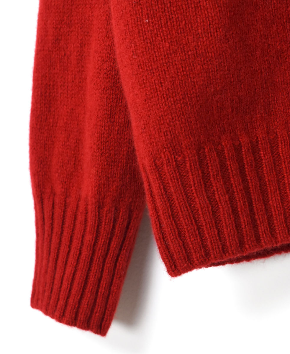 JNAMP1451 (ニット) GEELONG LAMBSWOOL CREW NECK SADDLE SHOULDER P/O