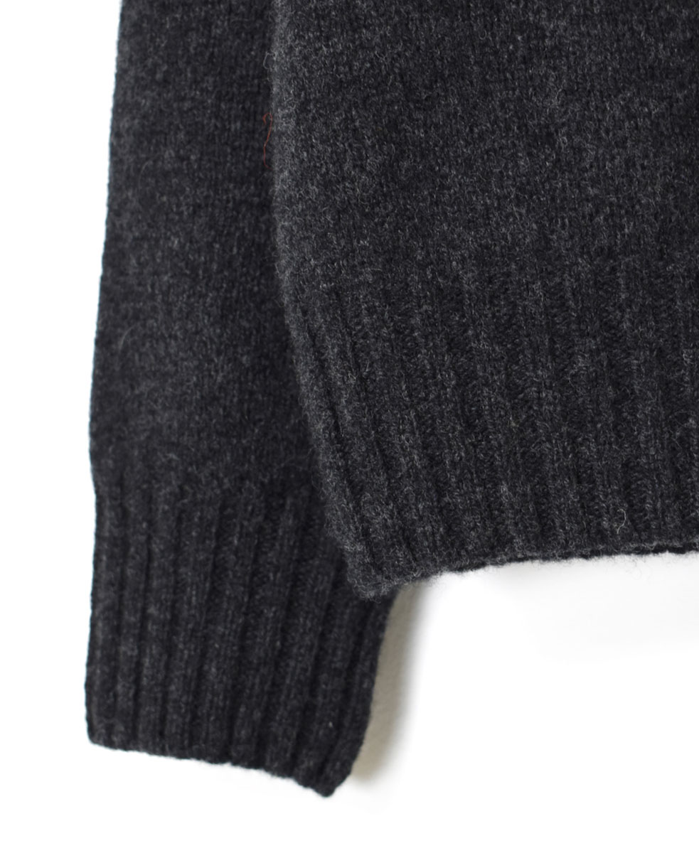 JNAMP1451 (ニット) GEELONG LAMBSWOOL CREW NECK SADDLE SHOULDER P/O