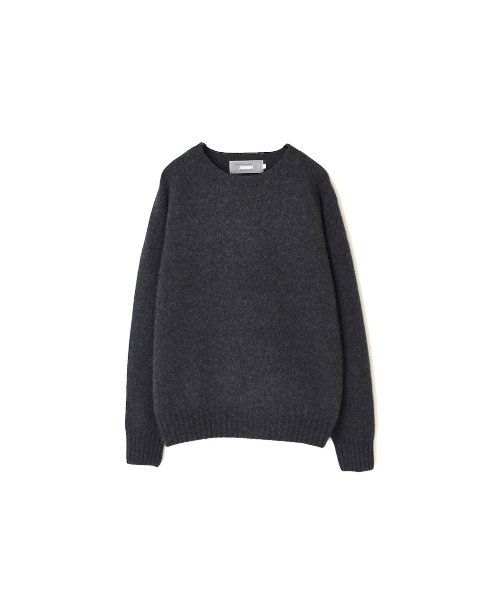 JNAMP1451 (ニット) GEELONG LAMBSWOOL CREW NECK SADDLE SHOULDER P/O