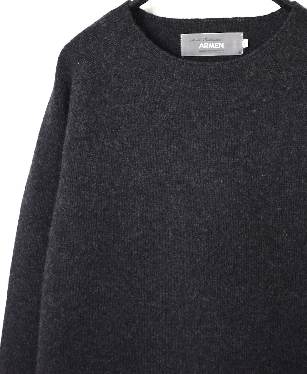 JNAMP1451 (ニット) GEELONG LAMBSWOOL CREW NECK SADDLE SHOULDER P/O