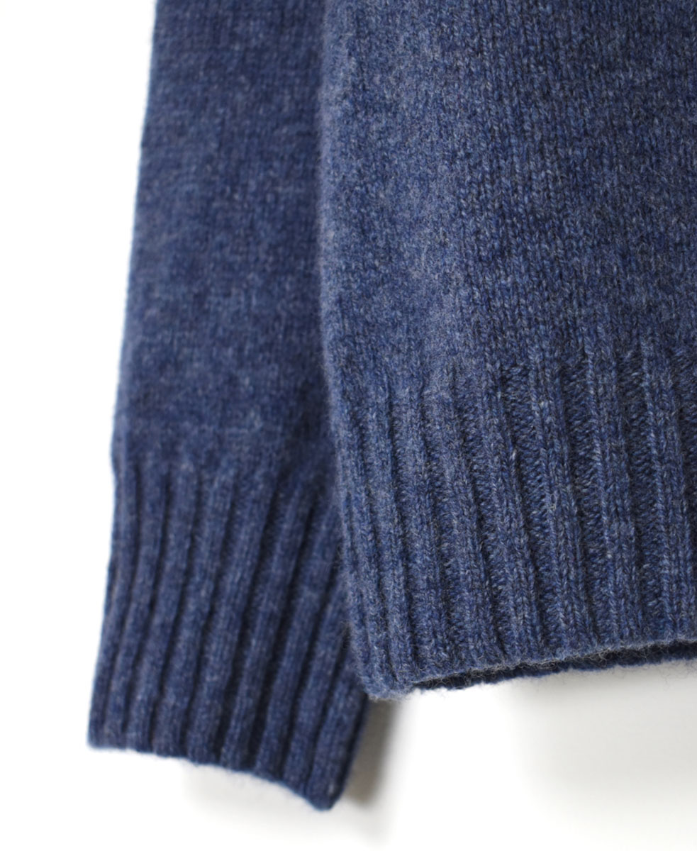 JNAMP1451 (ニット) GEELONG LAMBSWOOL CREW NECK SADDLE SHOULDER P/O