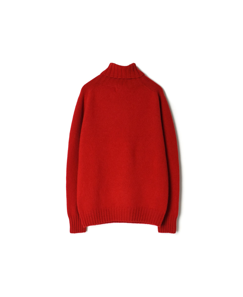 JNAMP1651 (ニット) GEELONG LAMBSWOOL POLO NECK SADDLE SHOULDER P/O
