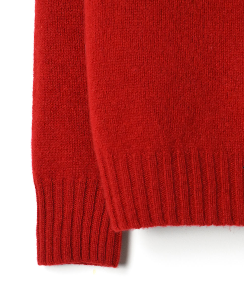 JNAMP1651 (ニット) GEELONG LAMBSWOOL POLO NECK SADDLE SHOULDER P/O