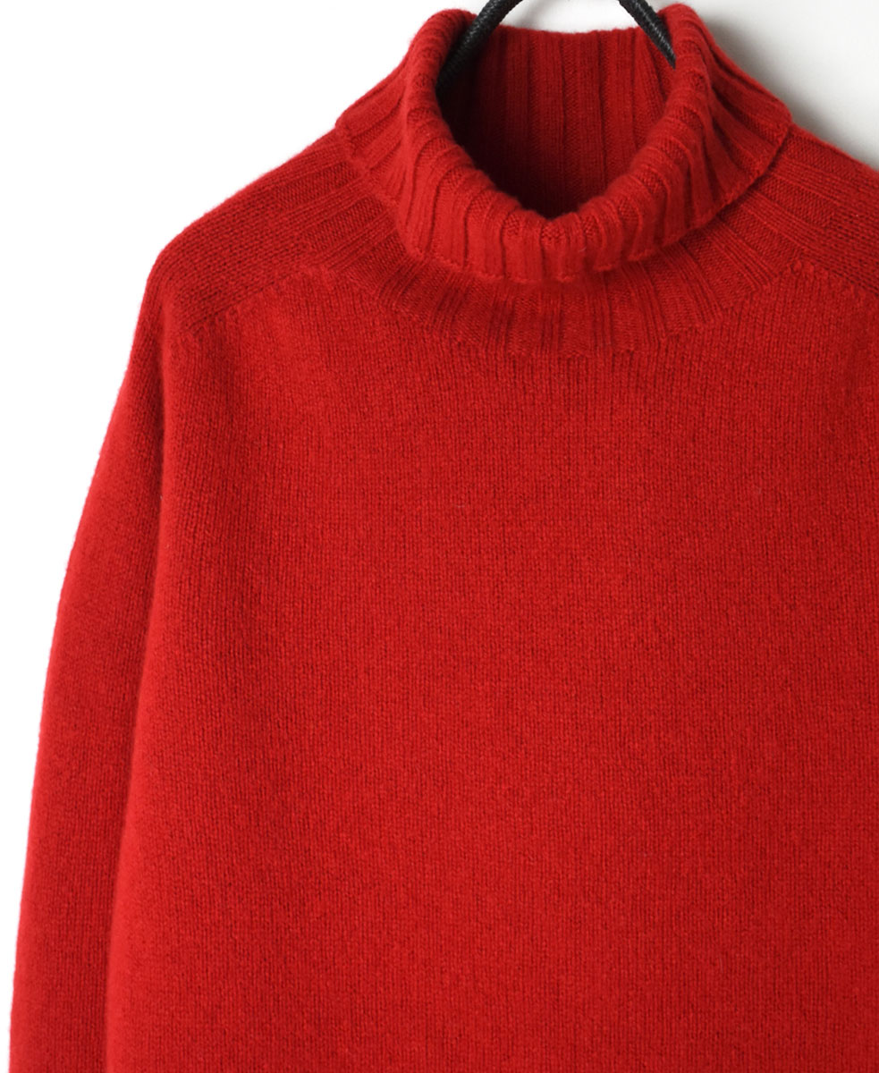 JNAMP1651 (ニット) GEELONG LAMBSWOOL POLO NECK SADDLE SHOULDER P/O