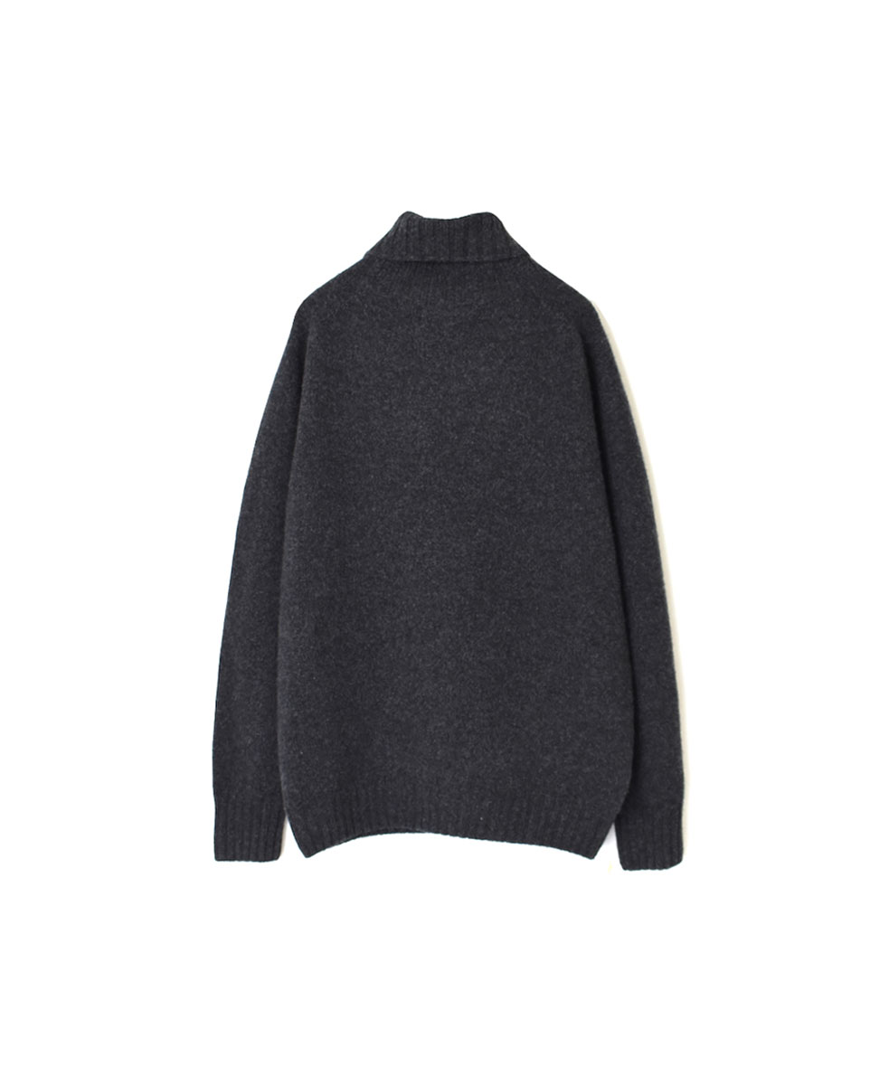 JNAMP1651 (ニット) GEELONG LAMBSWOOL POLO NECK SADDLE SHOULDER P/O