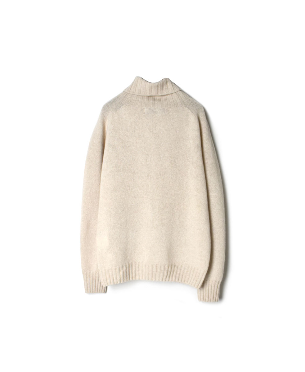 JNAMP1651 (ニット) GEELONG LAMBSWOOL POLO NECK SADDLE SHOULDER P/O