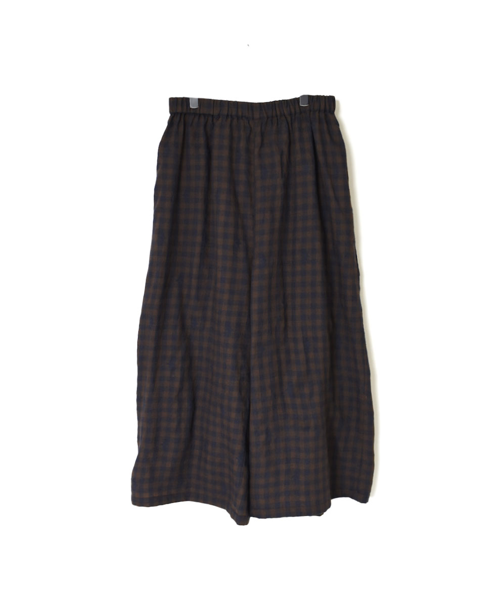 NMDS23606 (パンツ) WOOL GINGHAM CHECK WITH JACQUARD EASY PANTS