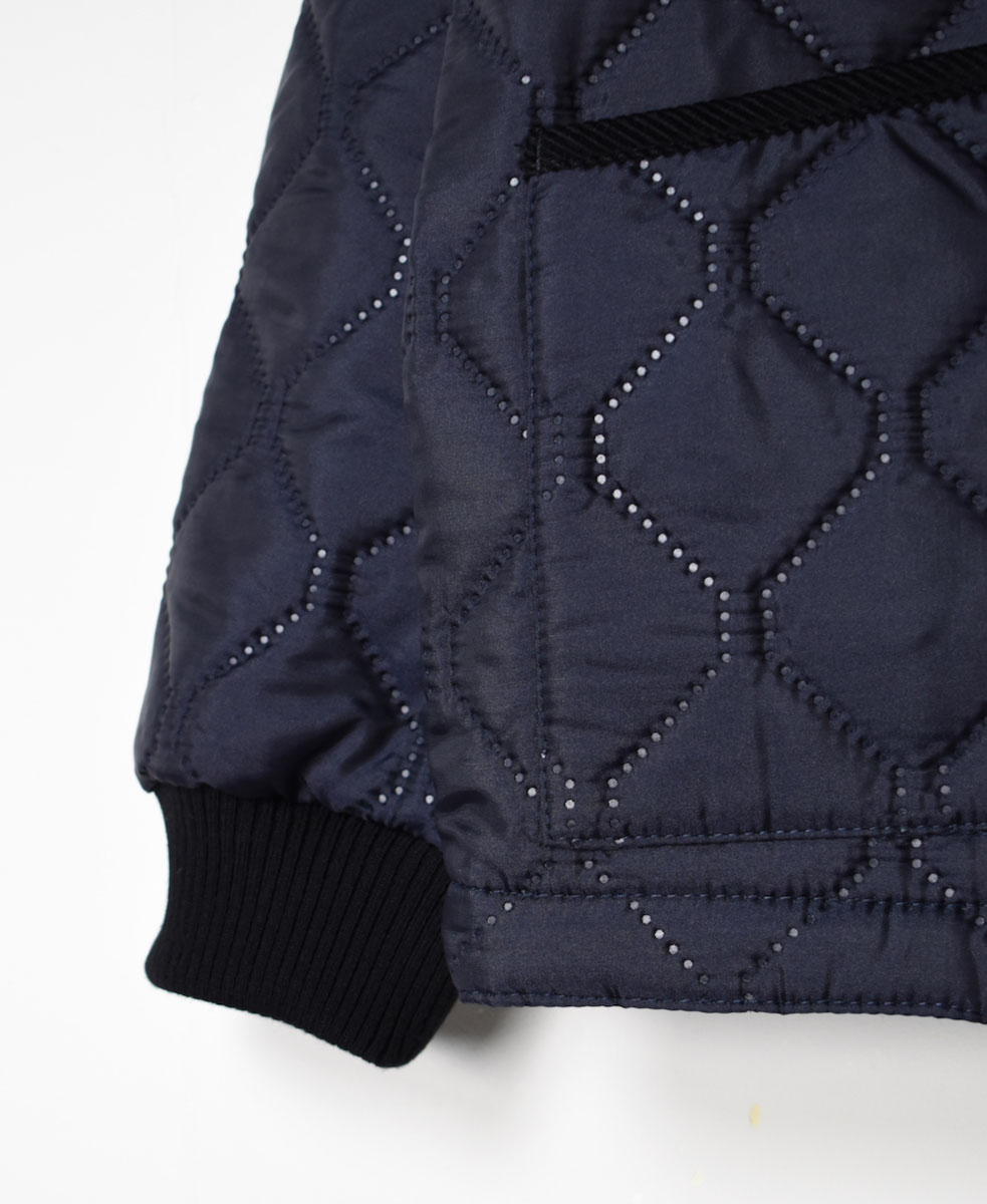 NAM2151PP (ジャケット) POLY×POLY HEAT QUILT NO COLLAR JACKET WITH RIBBED CUFF
