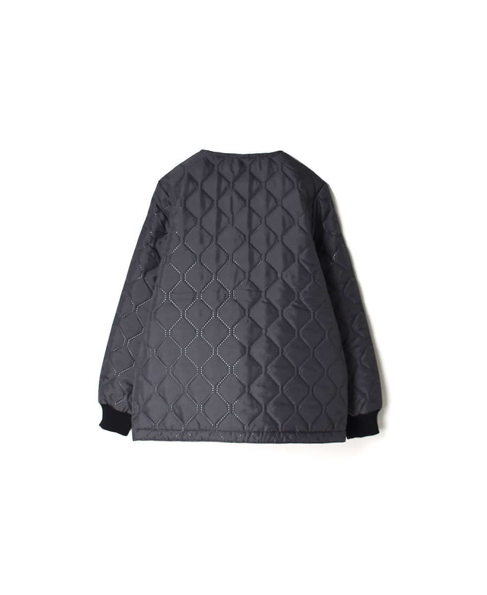 ●NAM2151PP (ジャケット) POLY×POLY HEAT QUILT NO COLLAR JACKET WITH RIBBED CUFF