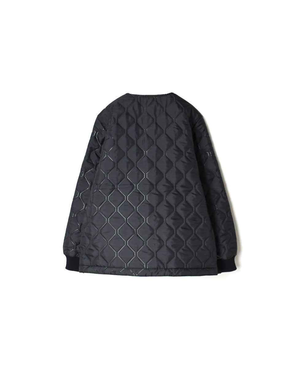 NAM2151PP (ジャケット) POLY×POLY HEAT QUILT NO COLLAR JACKET WITH RIBBED CUFF