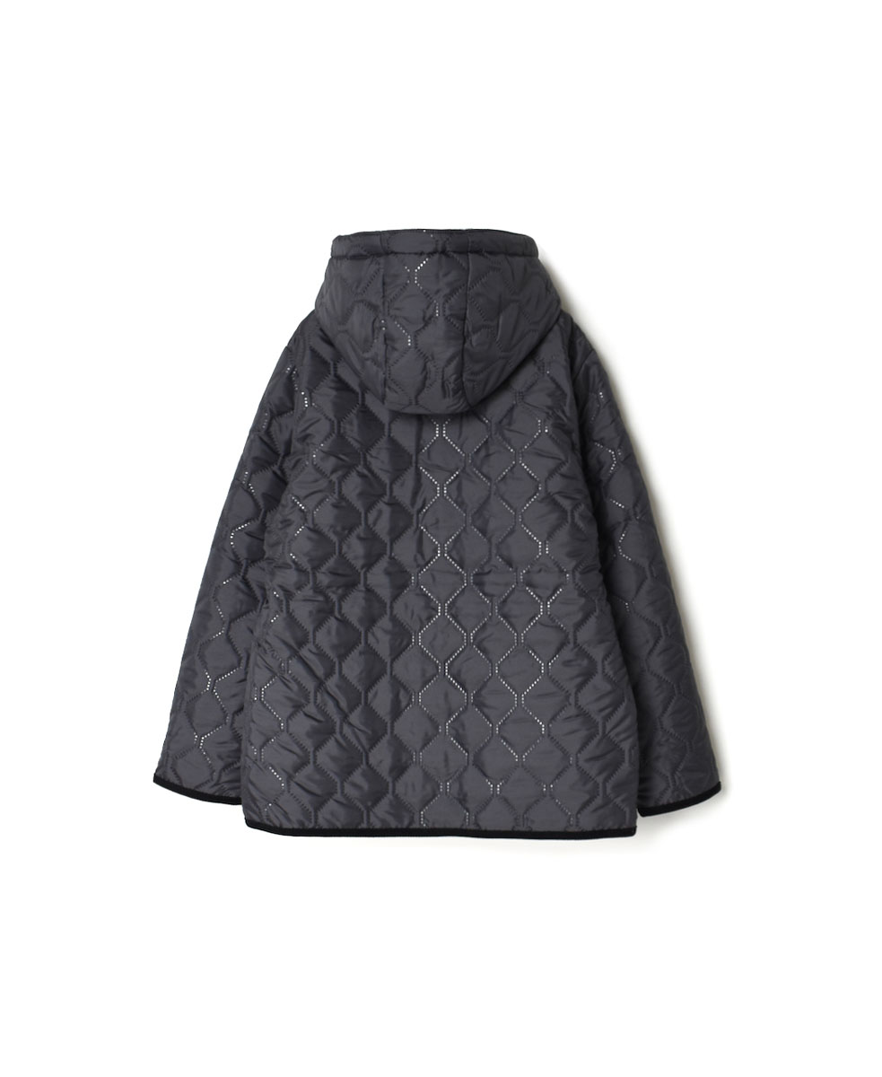 NAM1752 (ジャケット) POLYxFLEECE HEAT QUILT REVERSIBLE HIGH COLLAR HOODED JACKET