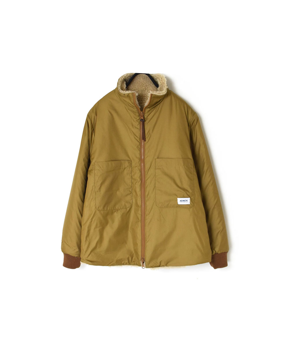 ADNAM2363 (ジャケット) FLEECE ZIP-UP REVERSIBLE HIGH NECK JACKET