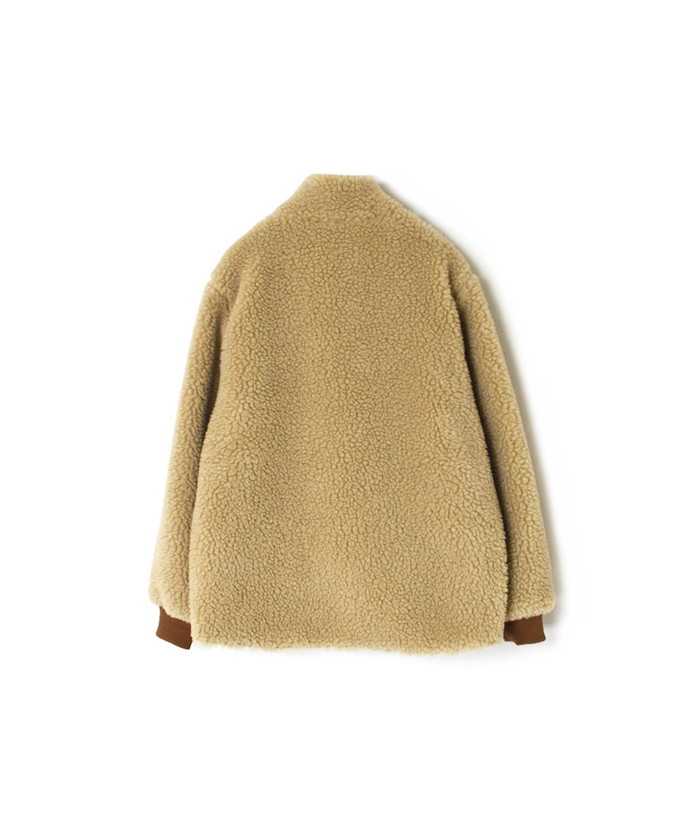ADNAM2363 (ジャケット) FLEECE ZIP-UP REVERSIBLE HIGH NECK JACKET