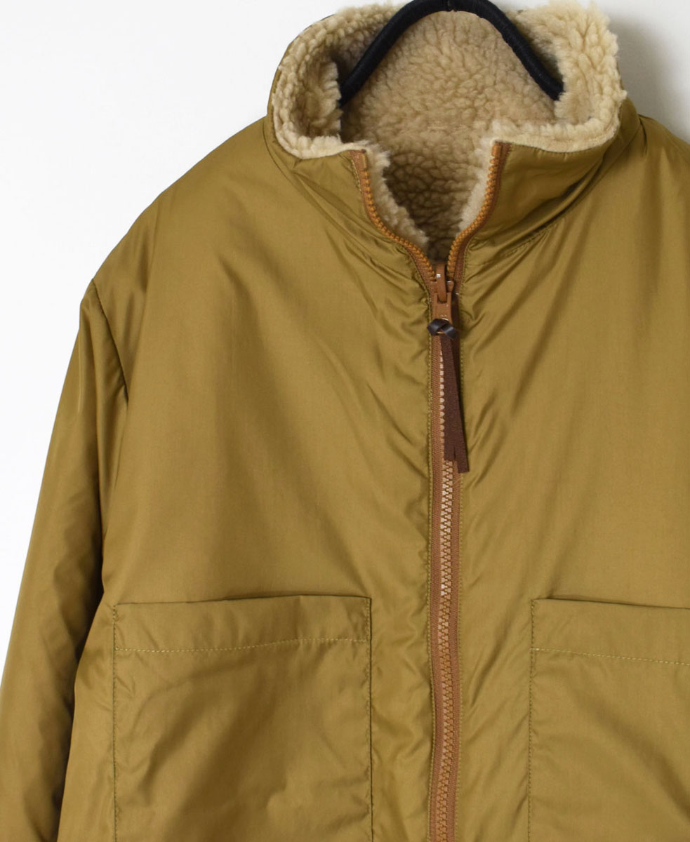ADNAM2363 (ジャケット) FLEECE ZIP-UP REVERSIBLE HIGH NECK JACKET
