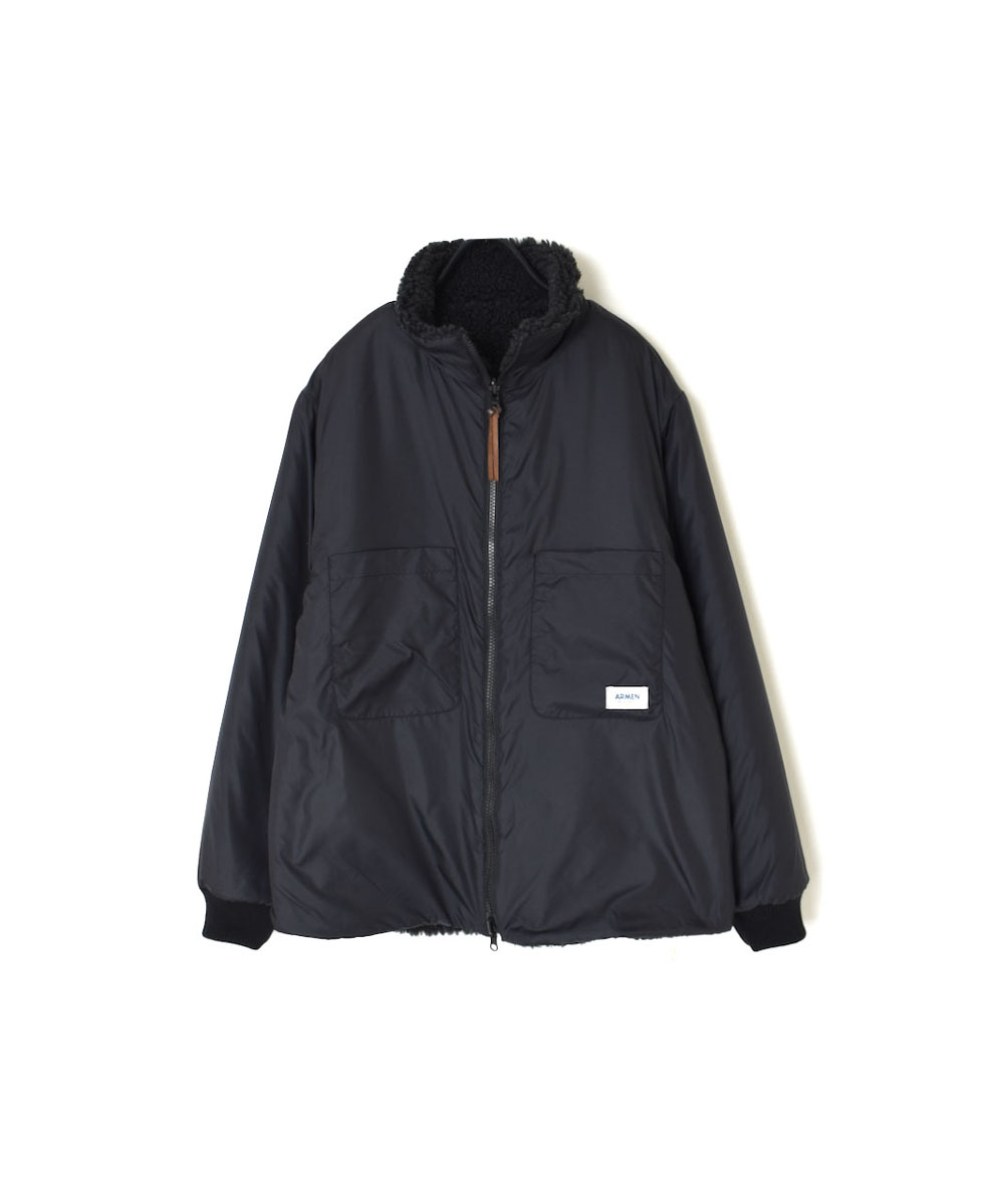 ADNAM2363 (ジャケット) FLEECE ZIP-UP REVERSIBLE HIGH NECK JACKET