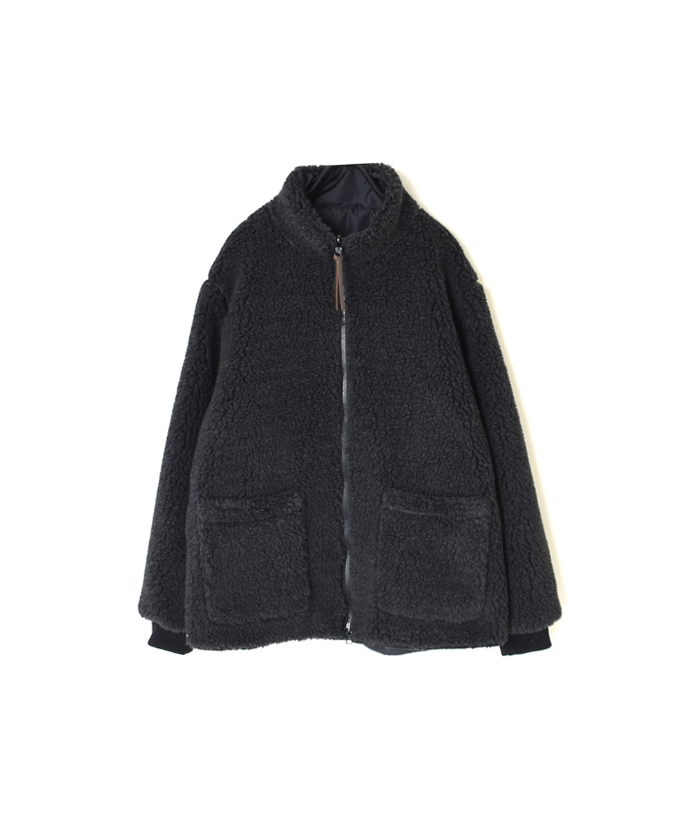 ADNAM2363 (ジャケット) FLEECE ZIP-UP REVERSIBLE HIGH NECK JACKET