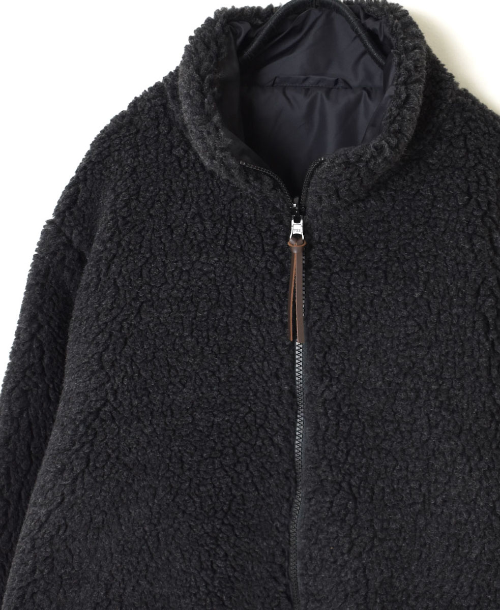 ADNAM2363 (ジャケット) FLEECE ZIP-UP REVERSIBLE HIGH NECK JACKET