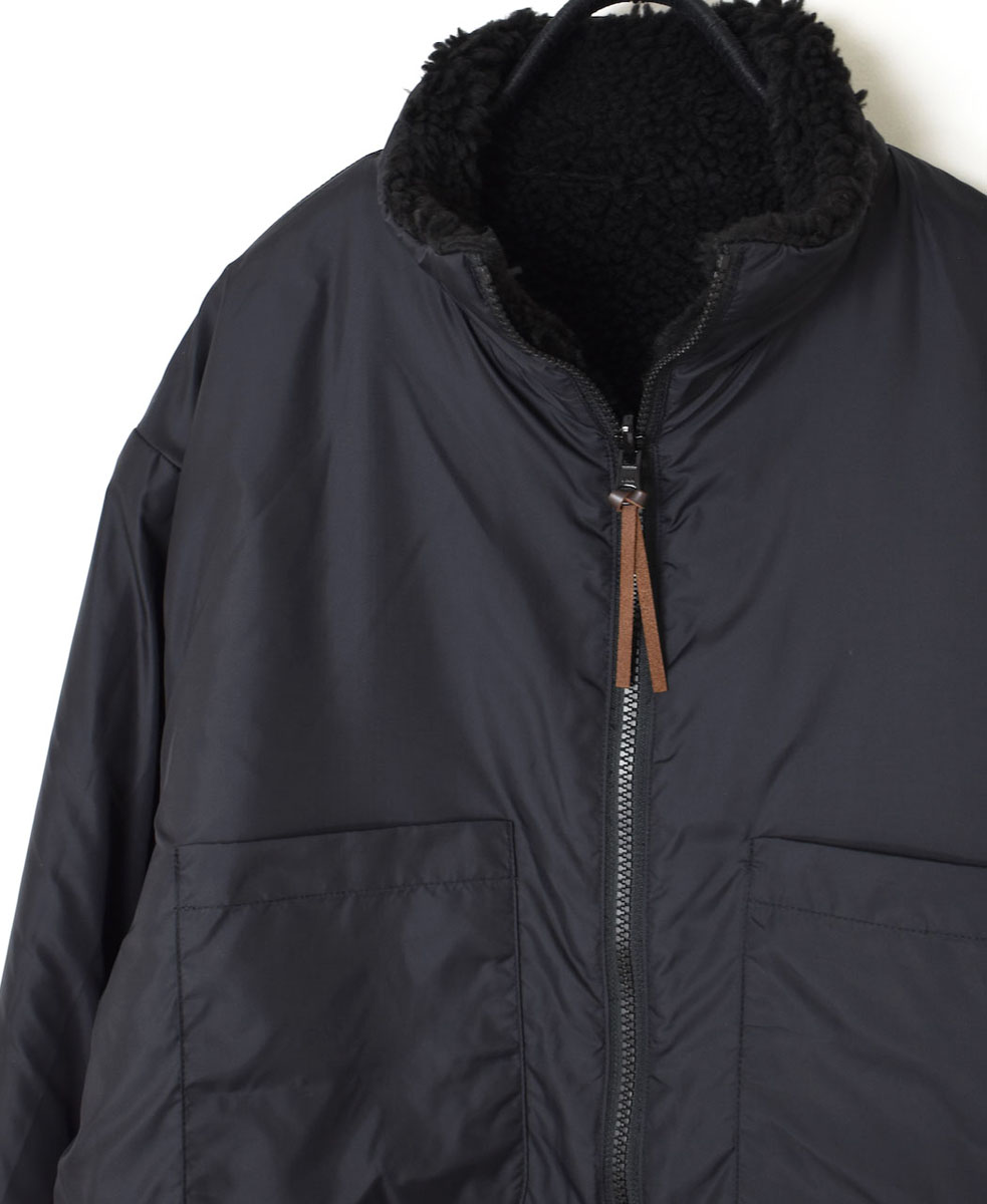 ADNAM2363 (ジャケット) FLEECE ZIP-UP REVERSIBLE HIGH NECK JACKET