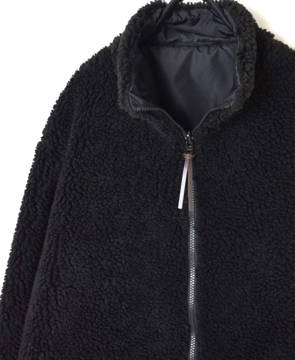 ADNAM2363 (ジャケット) FLEECE ZIP-UP REVERSIBLE HIGH NECK JACKET