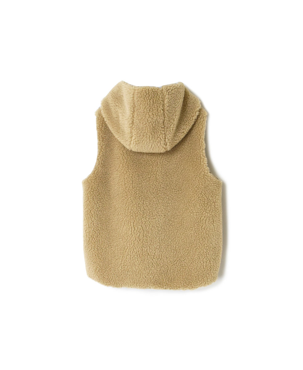 ADNAM2362 (ベスト) FLEECE ZIP-UP REVERSIBLE HOODED VEST