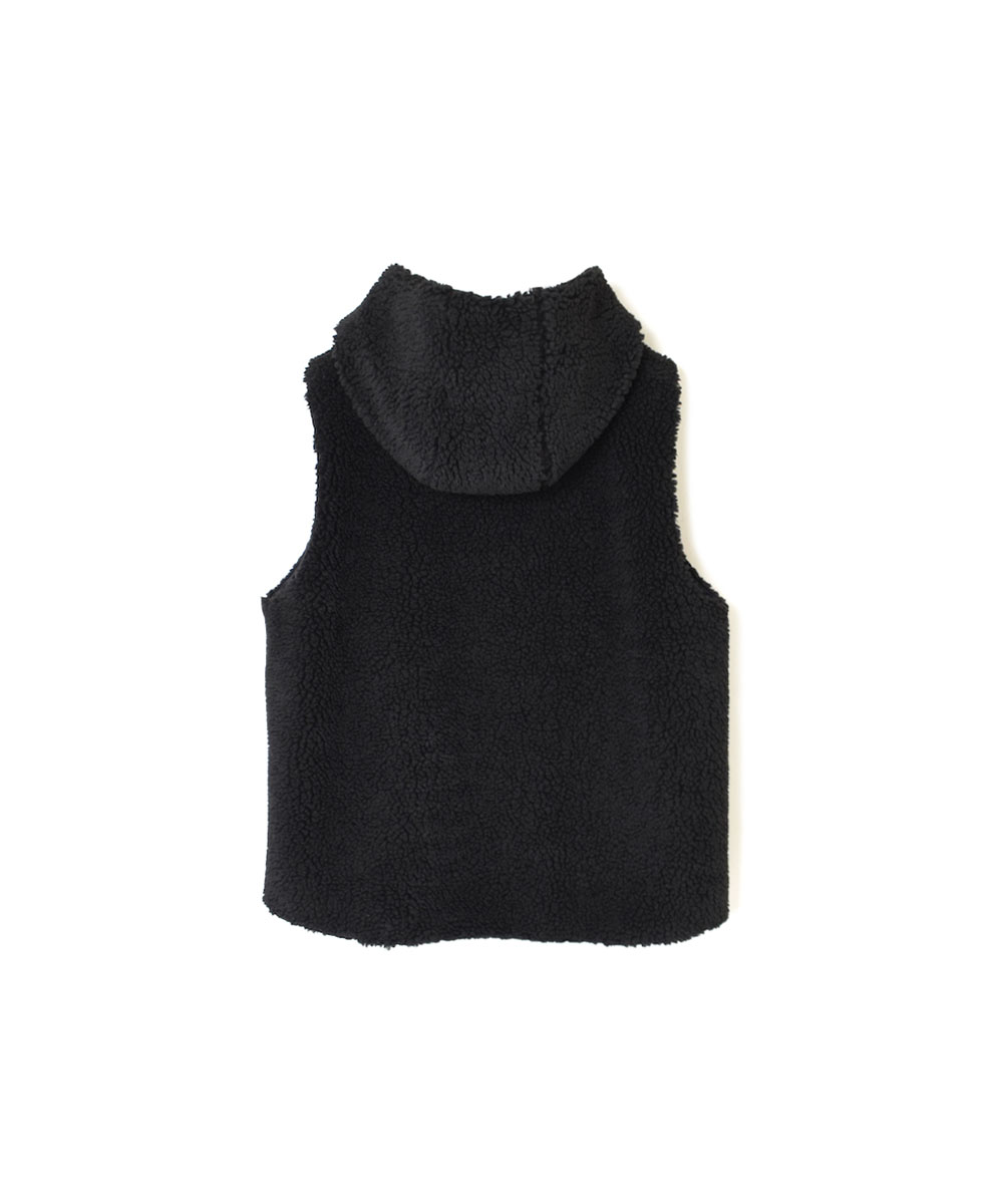ADNAM2362 (ベスト) FLEECE ZIP-UP REVERSIBLE HOODED VEST