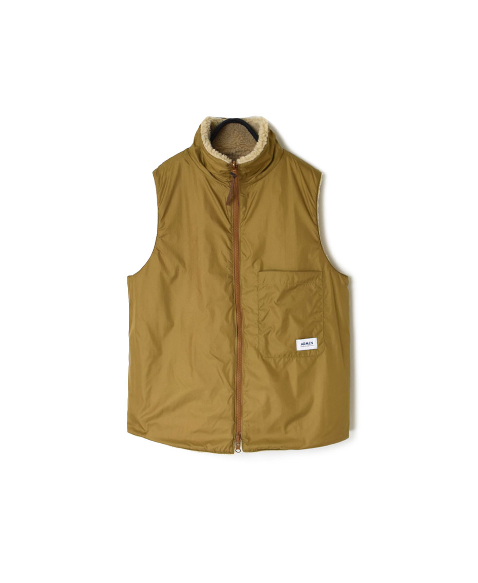 ADNAM2361 (ベスト) FLEECE ZIP-UP REVERSIBLE HIGH NECK VEST